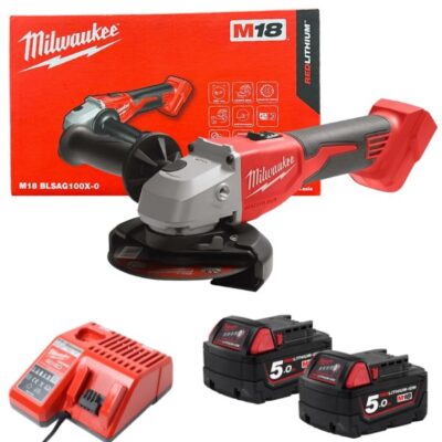 Máy mài góc pin 100mm M18 BLSAG100X-0 + 2 Pin M18B5 + Sạc M12-18C