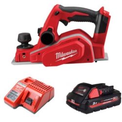 Combo Máy bào gỗ pin Milwaukee M18 BP-0 + M18HB3 + M12-18C