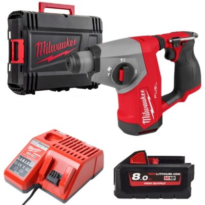 Máy khoan búa 3 chức năng Milwaukee M18 FHAC16-0X0 + Pin M18HB8 + Sạc M12-18C