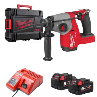Máy khoan búa 3 chức năng Milwaukee M18 FHAC16-0X0 + 2 Pin M18B5 + Sạc M12-18C