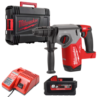 Máy khoan búa Milwaukee M18 FHX-0X0 + Pin M18HB8 + Sạc M12-18C