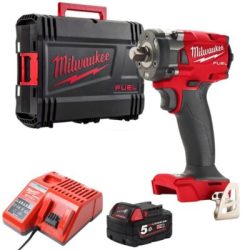 Máy siết bu lông Milwaukee M18 FIW212-0X0 + Pin M18B5 + Sạc M12-18C