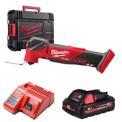 Máy cắt đa năng Milwaukee M18 FMT-0X0 + Pin M18HB3 + Sạc M12-18C