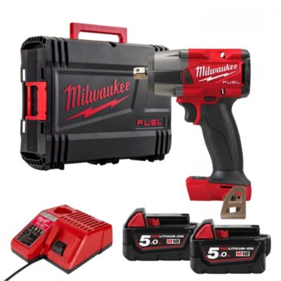 Máy siết bu lông Milwaukee M18 FMTIW2F12-0X0 + 2 M18B5 + M12-18C