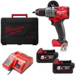 Máy khoan Milwaukee M18 FPD3-0X + 2 Pin M18B5 + Sạc M12-18C