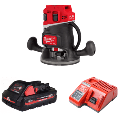Combo Máy phay cầm tay MILWAUKEE M18 FR12-0B0 + M18HB3 + M12-18C