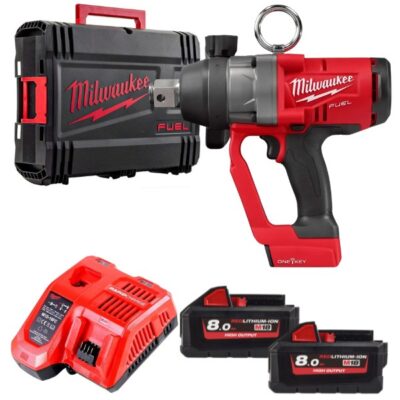 Máy siết bu lông Milwaukee M18 ONEFHIWF1-0X0 + 2 Pin M18HB8 + Sạc M12-18FC
