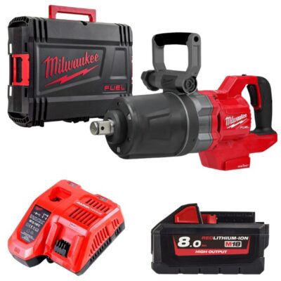 Máy siết bu lông Milwaukee M18 ONEFHIWF1DS-0X0 + Pin M18HB8 + Sạc M12-18FC