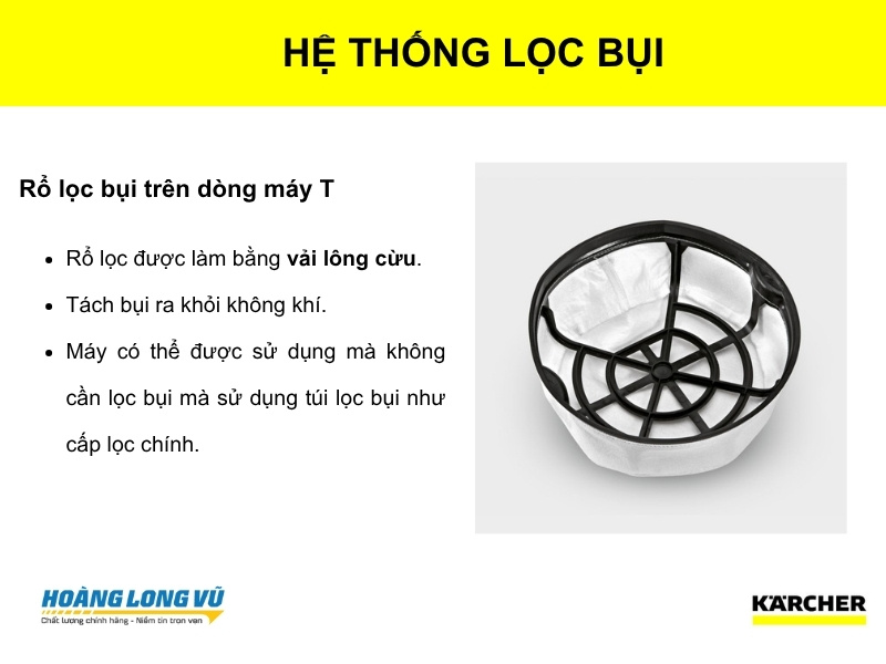 HỆ THỐNG LỌC BỤI CỦA KARCHER