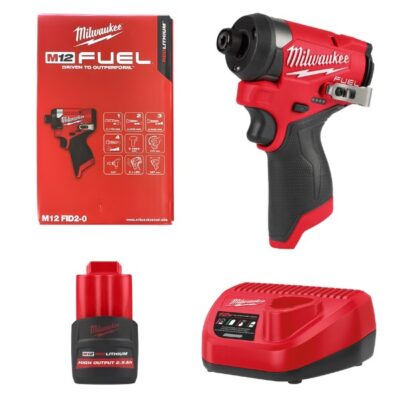 Combo Máy vặn vít Milwaukee M12 FID2-0 + M12HB2.5 + C12C