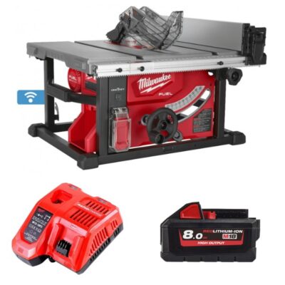 Combo Máy cưa bàn 210mm Milwaukee M18 FTS210-0 + M18HB8 + M12-18FC