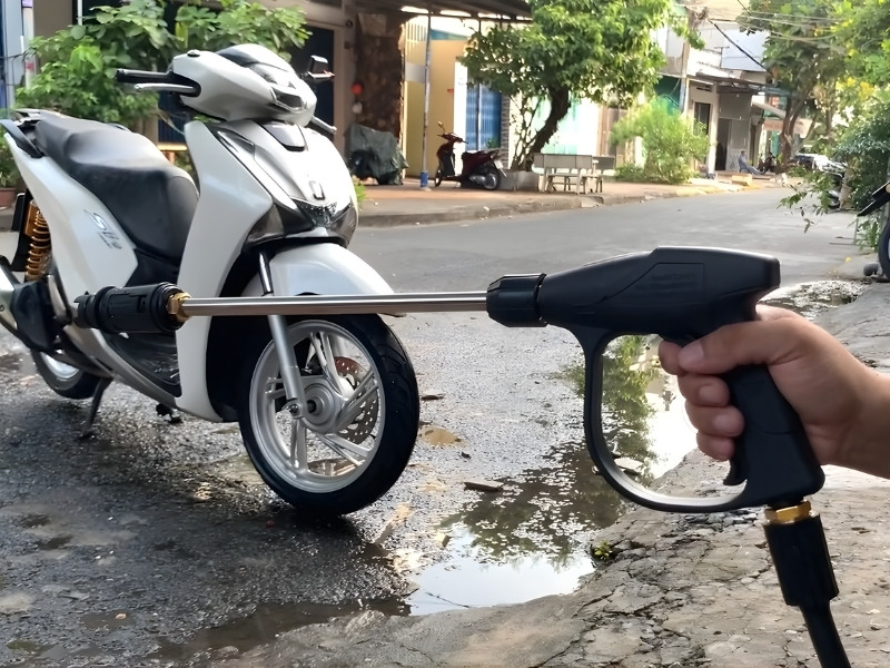 xả Air khí Tháo dây áp lực ra khỏi thân máy