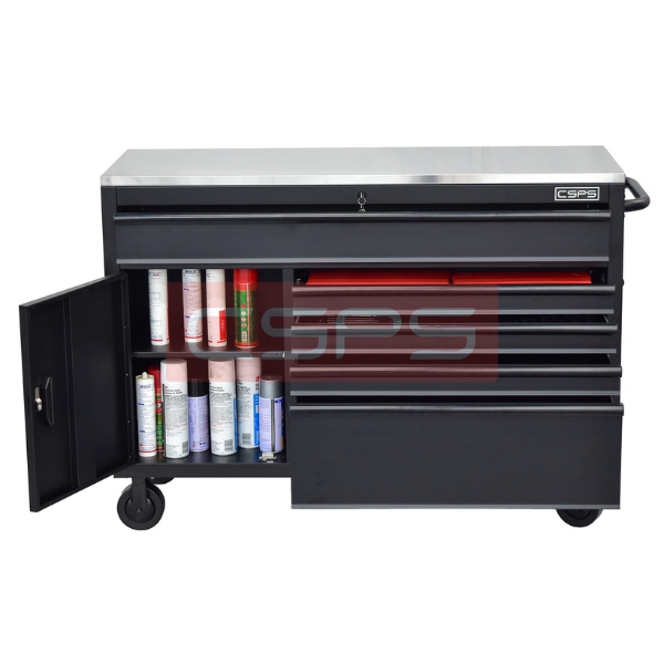 Tủ dụng cụ CSPS 132cm - 05 hộc kéo màu đen/trắng