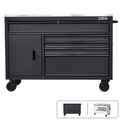 Tủ Dụng Cụ CSPS 132cm – 5 Hộc Kéo Màu (Đen/Trắng)
