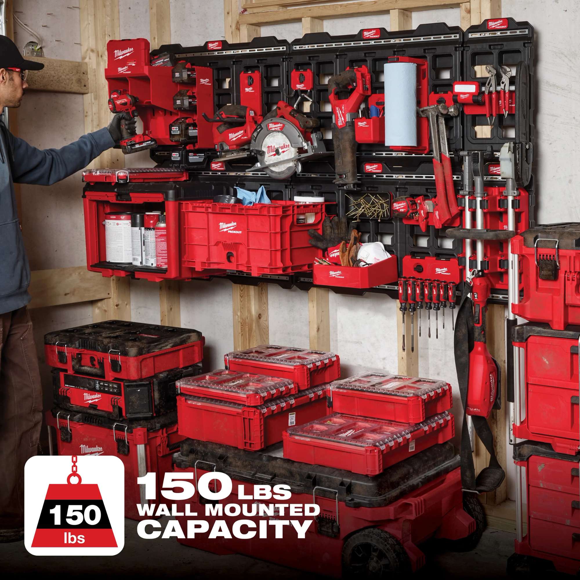 Tấm Gá Treo Tường PACKOUT Milwaukee 48-22-8497