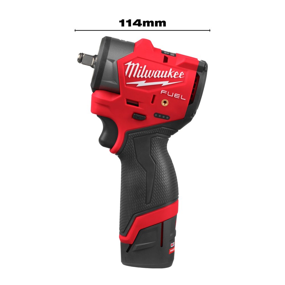 Kích thước Milwaukee M12 FSCIWF38 chỉ dài 114mm