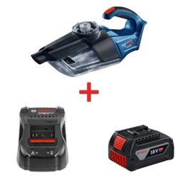 Combo máy hút bụi GAS 18V-1 + 1 Pin 18V 4.0Ah + 1 Sạc nhanh GAL 1880 BOSCH