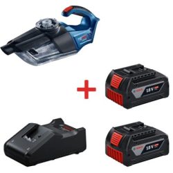 Máy hút bụi dùng pin GAS 18V-1 + 2 Pin 18V 4.0Ah LI-ION + 1 Sạc nhanh GAL 18V-40 BOSCH