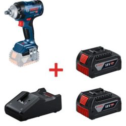 Combo máy siết bu lông GDS 18V-400 + 2 Pin 18V 4.0A + 1 Sạc GAL 18V-40 BOSCH