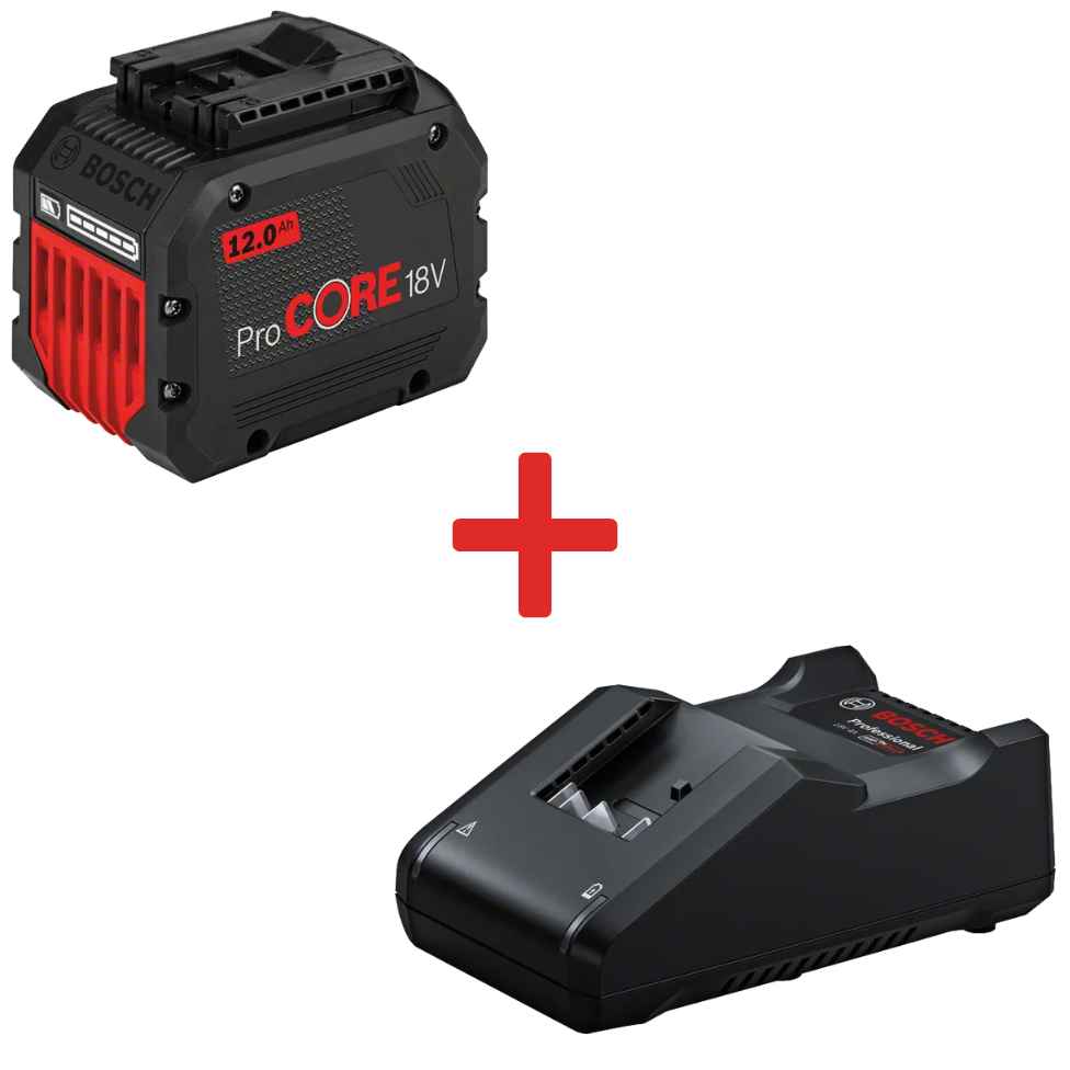 Combo 1 Pin 18V 12.0Ah PROCORE + Sạc nhanh GAL 18V-40 BOSCH