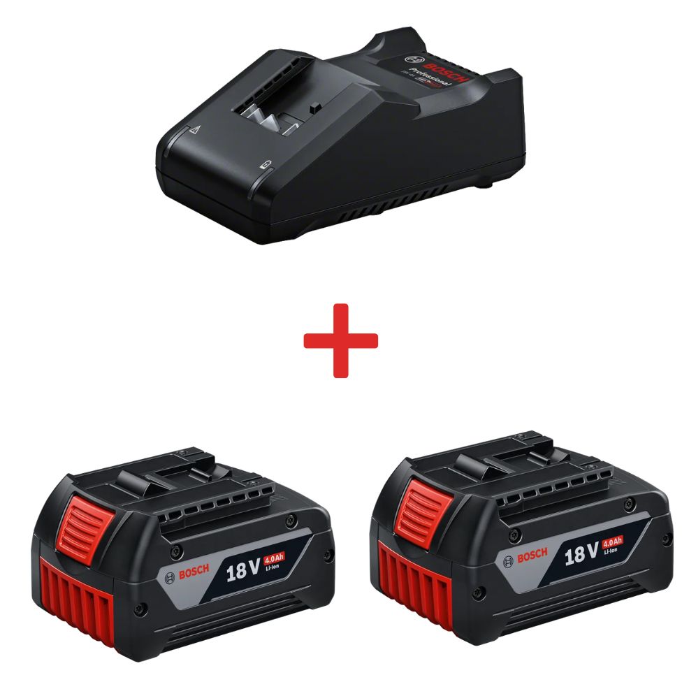 Combo 2 Pin 18V 4.0Ah LI-ION + 1 Sạc nhanh GAL 18V-40 BOSCH