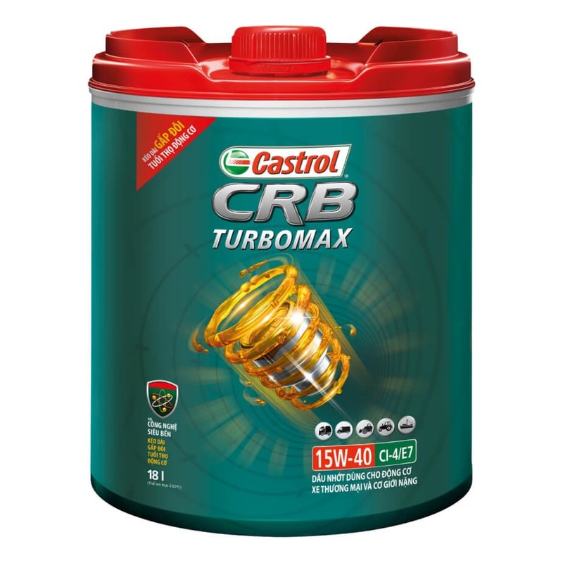 Nhớt động cơ 15W40 CI-4 (18L) CASTROL