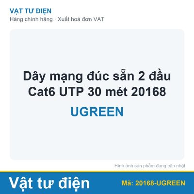 Dây mạng đúc sẵn 2 đầu Cat6 UTP 30 mét 20168 UGREEN (sợi)