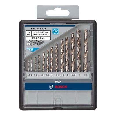 Mũi khoan INOX HSS-Co (hộp 13 mũi) 2607019926 BOSCH