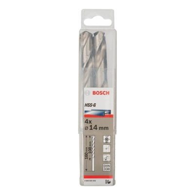 Mũi khoan sắt HSSG 14mm (hộp 4 mũi) BOSCH