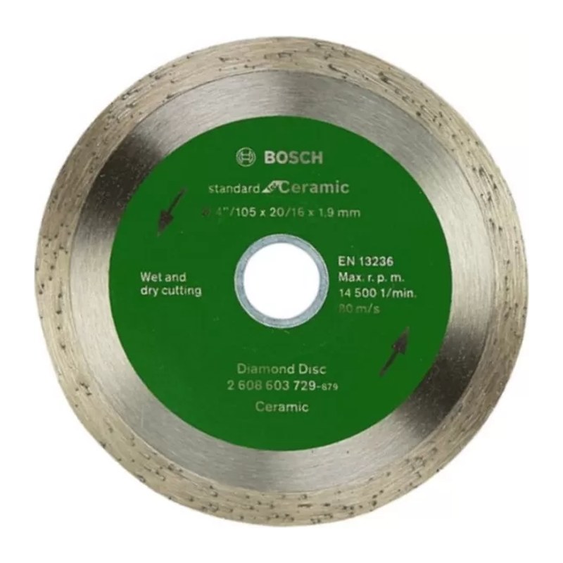 Đĩa cắt kim cương 105x20/16mm gạch Bosch 2608603729