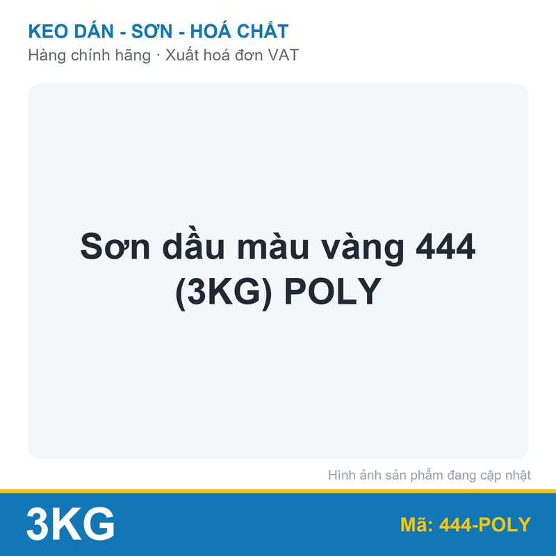 Sơn dầu màu vàng 444 (3KG) POLY (lon)