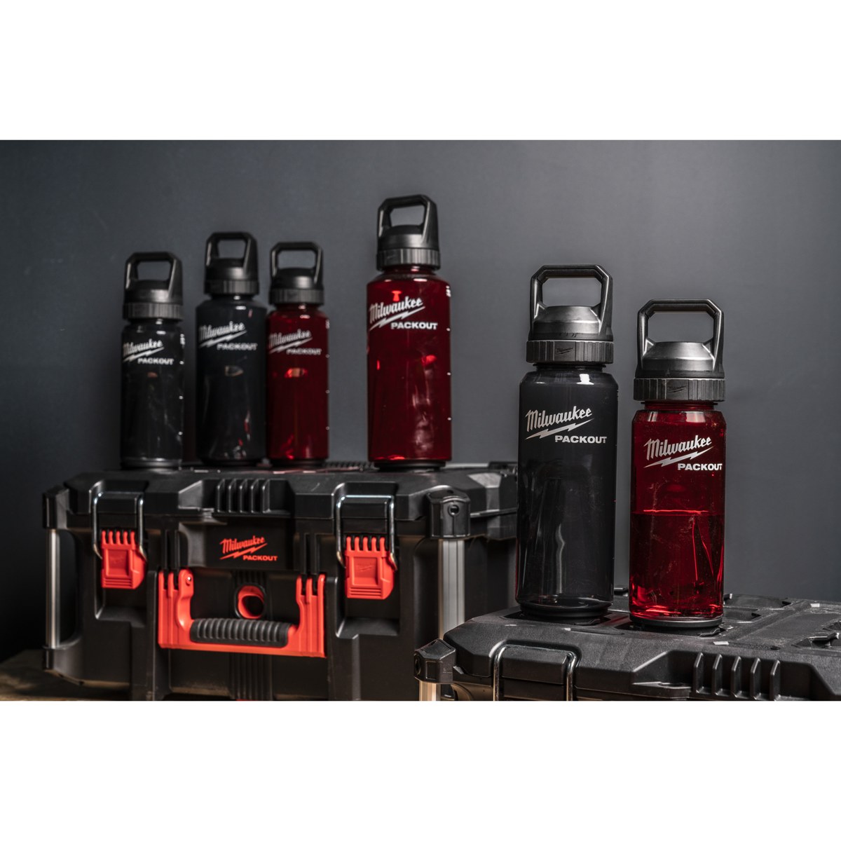 Bình nhựa PACKOUT 740ml màu đen 4932498639 Milwaukee