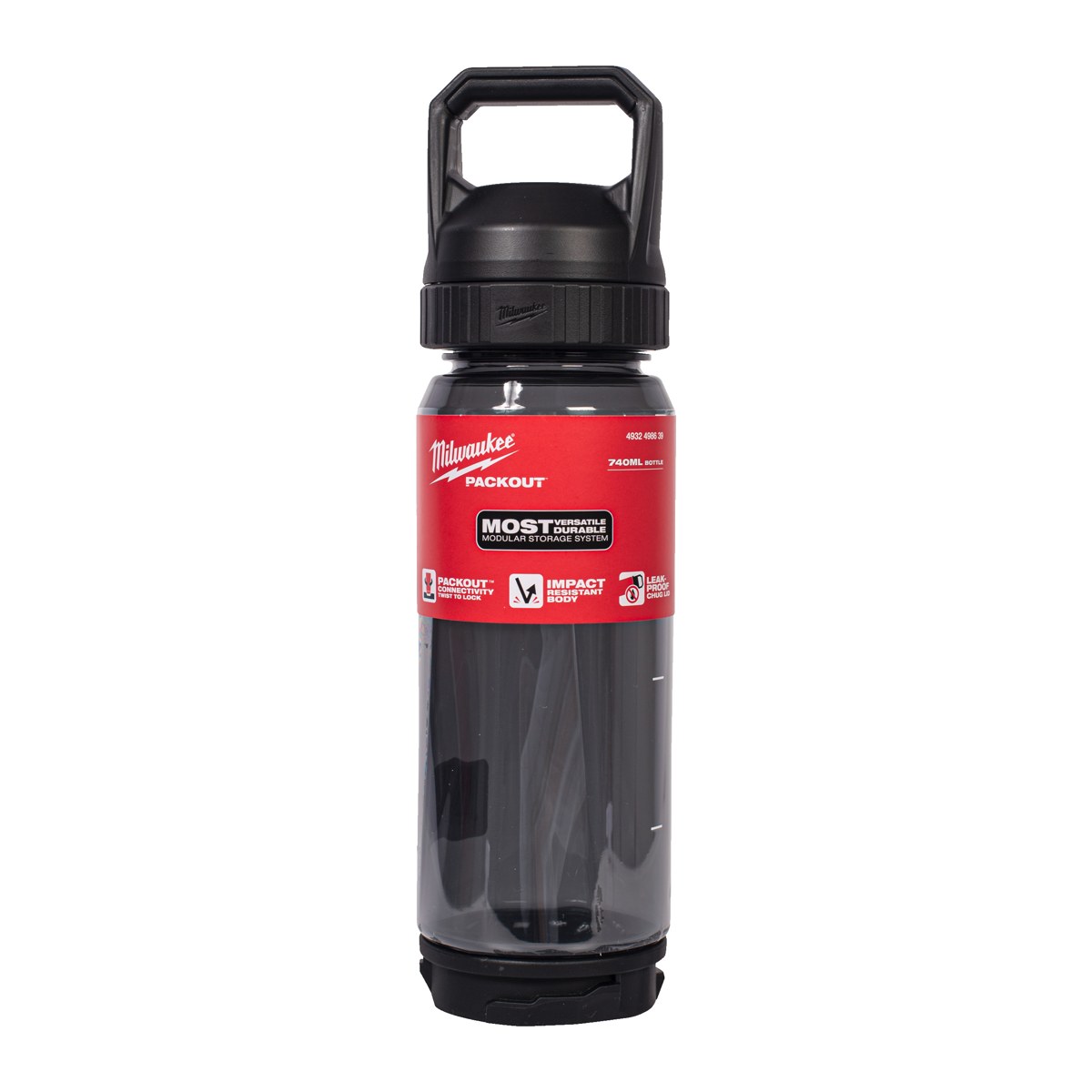 Bình nhựa PACKOUT 740ml màu đen 4932498639 Milwaukee