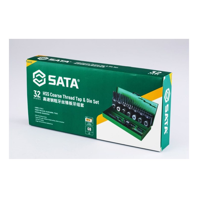 Bộ taro và bàn ren bằng HSS 32 Chi Tiết 50452 SATA