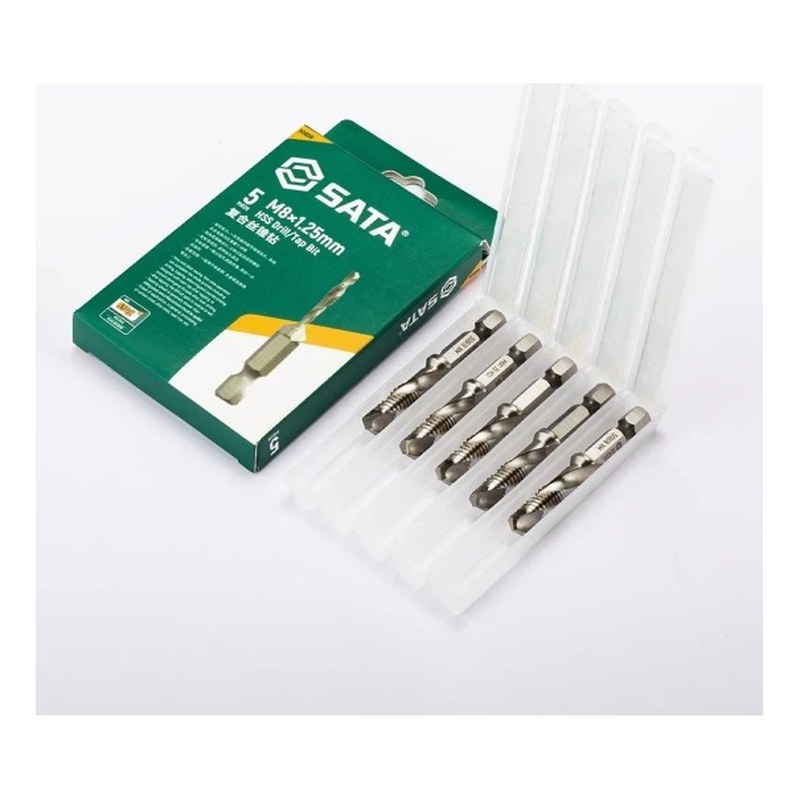 Bộ 5 mũi khoan tạo ren taro M10x1.5mm 50610 SATA