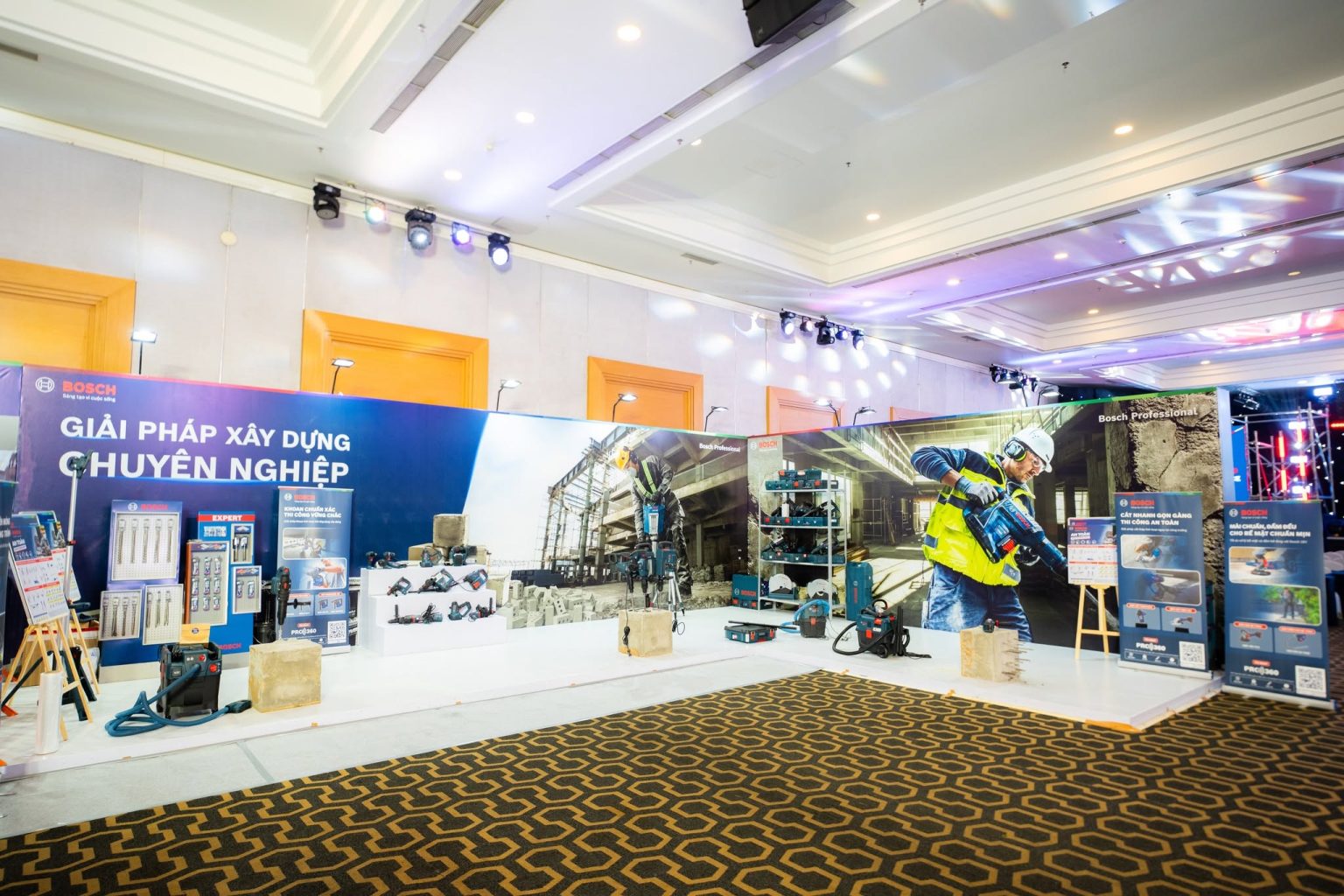 Khu trải nghiệm Giải pháp xây dựng chuyên nghiệp của Bosch Professional tại Bosch Pro Experience Day 2026