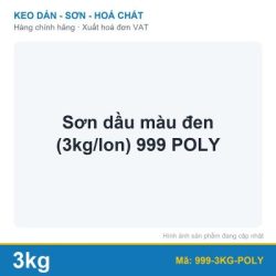 Sơn dầu màu đen (3kg/lon) 999 POLY