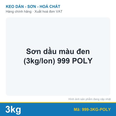 Sơn dầu màu đen (3kg/lon) 999 POLY