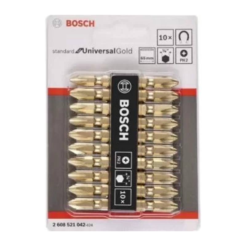 Đầu vặn vít ngắn PH2-65mm 1 mũi Bosch