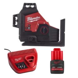 Máy cân mực M12 3PL-0 Milwaukee M12 3PL + Pin M12 HB2.5 ASIA + Sạc C12C