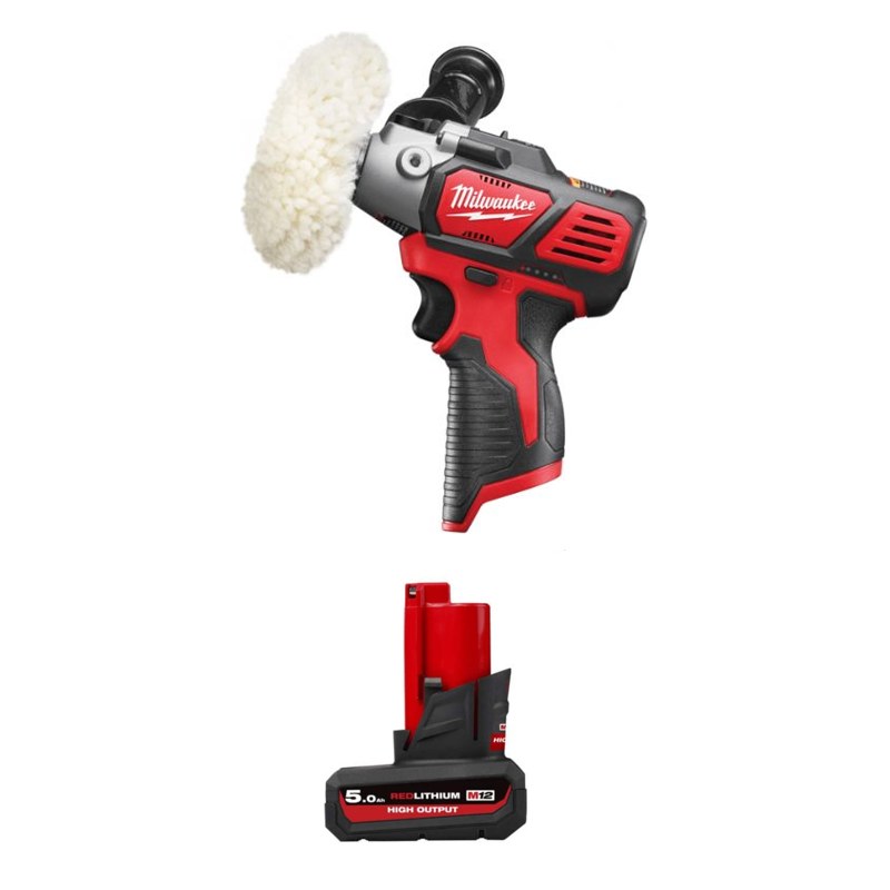 Máy đánh bóng Milwaukee M12 BPS-0 + Pin M12 HB5 ASIA