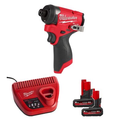 Máy vặn vít Milwaukee M12 FID2-0 + 2 Pin M12 HB5 ASIA + Sạc C12C