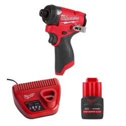 Máy vặn vít Milwaukee M12 FID2-0X + Pin M12 HB2.5 ASIA + Sạc C12C