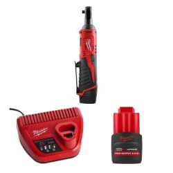 Máy siết bu lông góc Milwaukee M12 IR-0B APJ + Pin M12 HB2.5 ASIA + Sạc C12C