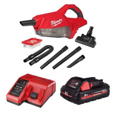 Máy hút bụi cầm tay Milwaukee M18BLCV2 + Pin M18 HB3 + Sạc M12-18C