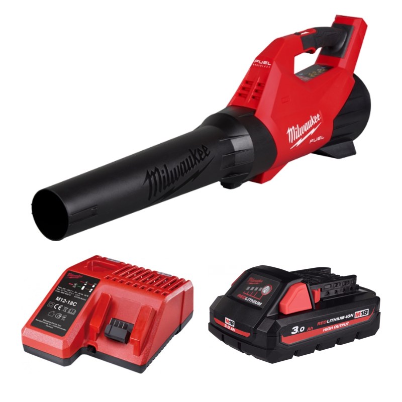 Máy thổi lá dùng pin M18 FBLG3 Milwaukee M18 FBLG3-0 ASIA + Pin M18 HB3 + Sạc M12-18C