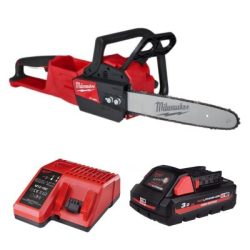 Máy cưa xích Milwaukee M18 FCHSC-0G0 + Pin M18 HB3 + Sạc M12-18C