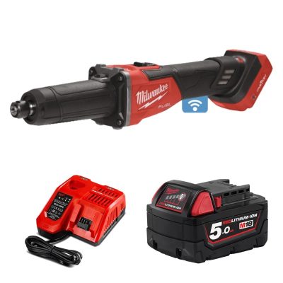 Máy mài khuôn thay đổi tốc độ Milwaukee M18 FDGROVB-0X + Pin M18B5 + Sạc M12-18FC
