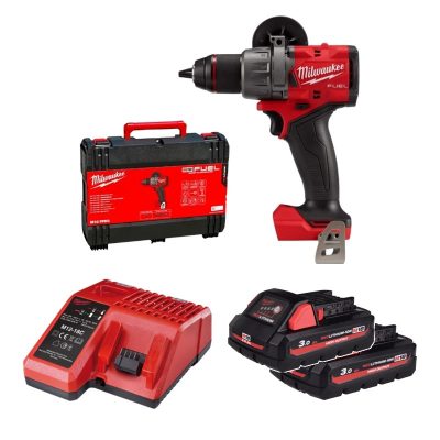 Máy khoan động lực Milwaukee M18 FPD3-0X + 2 Pin M18 HB3 + Sạc M12-18C