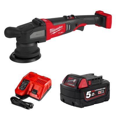 Máy đánh bóng lệch tâm Milwaukee M18 FROP15-0 + Pin M18B5 + Sạc M12-18FC